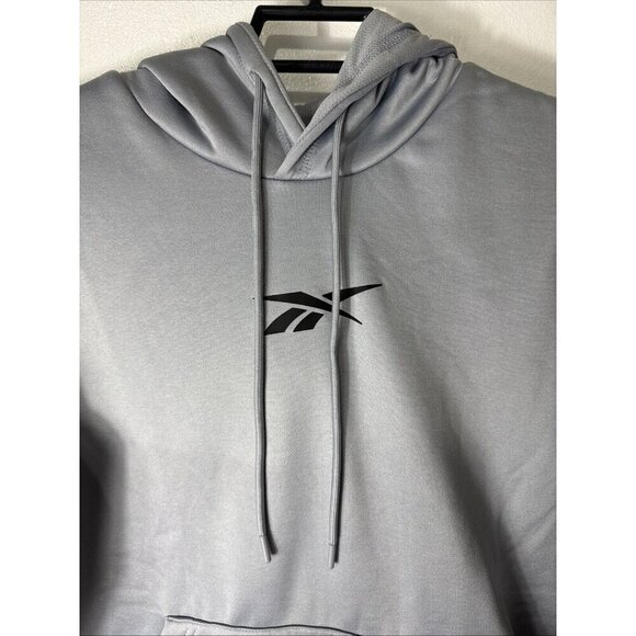 Reebok Quantum Hoodie Sweatshirt Men's M Pullover Sleet Gray NWT - Picture 5 of 14